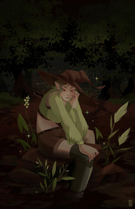 Brooding in the Marsh. Art by Azrielyn (me) character belongs to liorxtia Brooding in the Marsh. Art by Azrielyn (me) character belongs to liorxtia