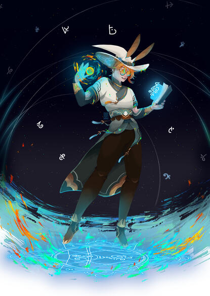 Caerus. Art and character design by Azrielyn (me).